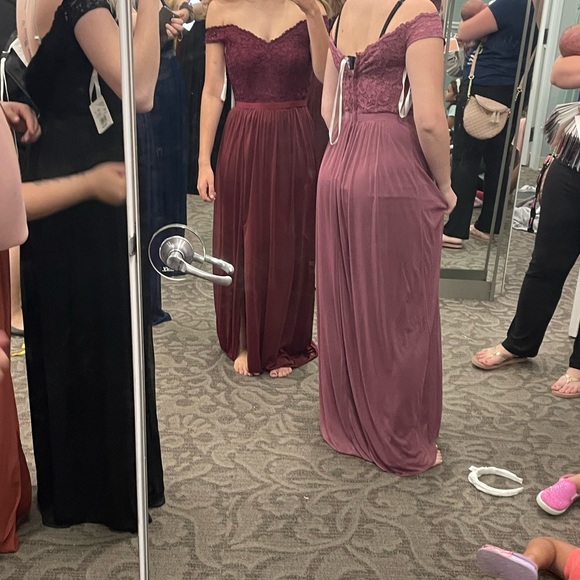 Pink mauve formal dress - Picture 9 of 9